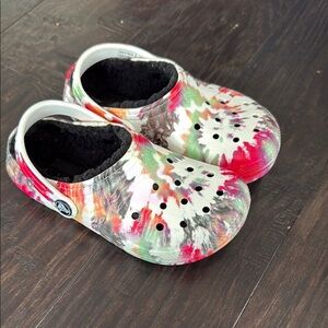 Colorful Tie-Dye Kids Clogs